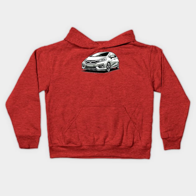 Honda Jazz Kids Hoodie by Vehicles-Art